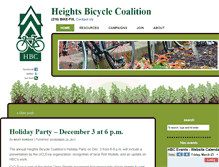 Tablet Screenshot of bikesintheheights.org
